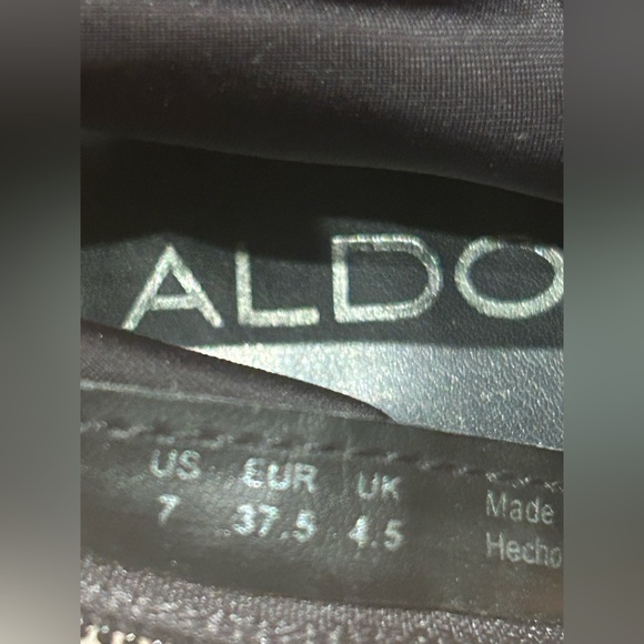 Aldo Black Suede Over the Knee Flat Boots Women’s Size 7 - Picture 6 of 6